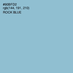 #90BFD2 - Rock Blue Color Image